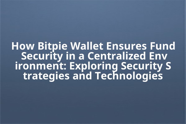 How Bitpie Wallet Ensures Fund Security in a Centralized Environment: Exploring Security Strategies and Technologies