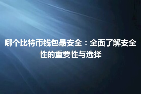 哪个比特币钱包最安全：全面了解安全性的重要性与选择